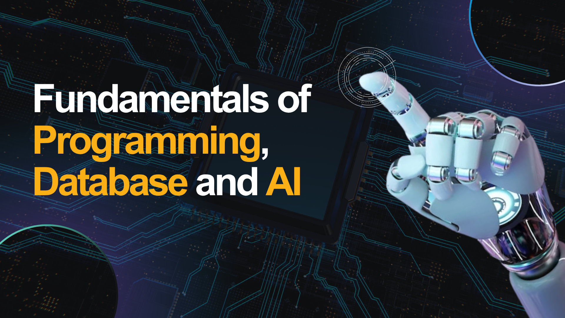 Fundamentals of Programming, Database &amp; AI
